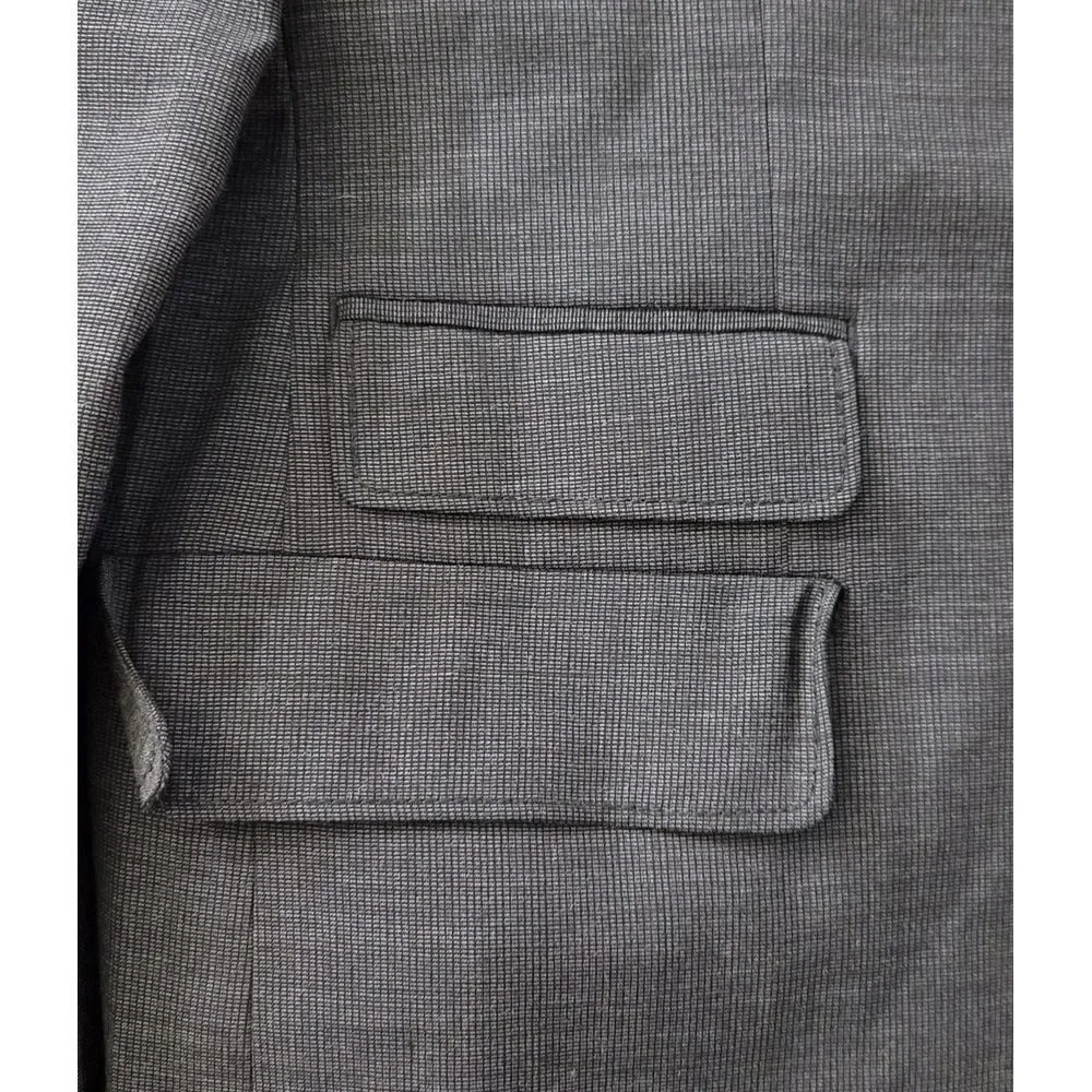 Hugo Boss Men's Coastu‎ Grey 2 Button Wool Stretch Blazer Size 40 Regular